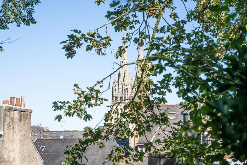 Oo Le Jardin Oo Paisible Studio Equipe Et Bien Place Quimper Buitenkant foto